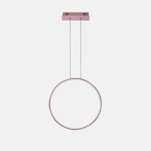 Lampa wisząca Ledowe Okręgi No.1 różowe złoto 40cm - Altavola