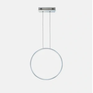 Lampa wisząca Ledowe Okręgi No.1 srebrny 40cm - Altavola