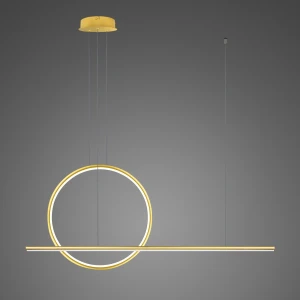Lampa wisząca Linea No.2 złoty 40cm - Altavola