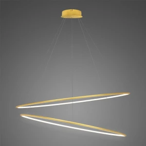 Lampa wisząca Ledowe Okręgi No.2 złoty 120cm - Altavola