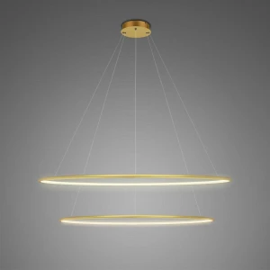 Lampa wisząca Ledowe Okręgi No.2 złoty 100cm - Altavola