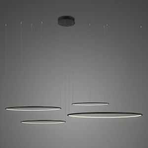 Lampa wisząca Ledowe Okręgi No.4 czarny 150cm - Altavola