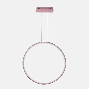 Lampa wisząca Ledowe Okręgi No.1 różowe złoto 100cm - Altavola