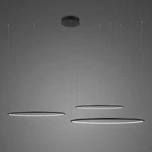 Lampa wisząca Ledowe Okręgi No.3 czarny 150cm - Altavola