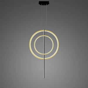 Lampa wisząca Linea No.5 złoty, Czarny 60/40cm - Altavola