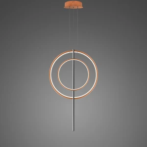 Lampa wisząca Linea No.5 miedziany, Czarny 60/40cm - Altavola