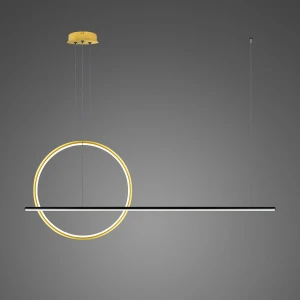 Lampa wisząca Linea No.2 czarny, Złoty 40cm - Altavola