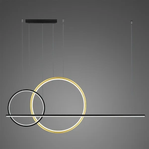 Lampa wisząca Linea No.4 czarny, Złoty 60/40cm - Altavola