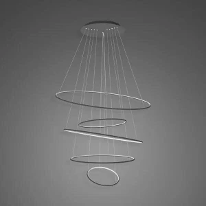 Lampa wisząca Ledowe Okręgi czarny 120cm - Altavola