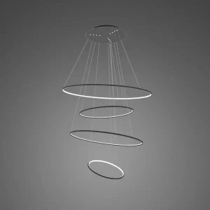 Lampa wisząca Ledowe Okręgi różowe złoto 100cm - Altavola