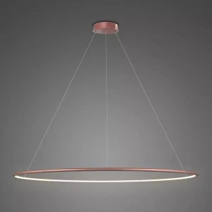 Lampa wisząca Ledowe Okręgi różowe złoto 150cm - Altavola