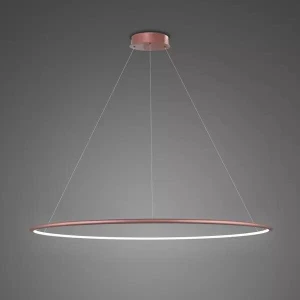 Lampa wisząca Ledowe Okręgi różowe złoto 100cm - Altavola