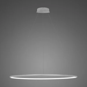 Lampa wisząca Ledowe Okręgi srebrny 100cm - Altavola