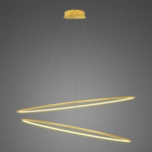 Lampa wisząca Ledowe Okręgi złoty 120cm - Altavola