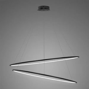 Lampa wisząca Ledowe Okręgi czarny 120cm - Altavola