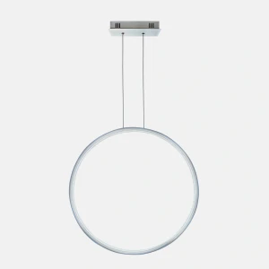 Lampa wisząca Ledowe Okręgi srebrny 100cm - Altavola