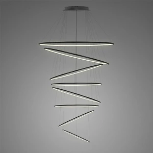 Lampa wisząca Ledowe Okręgi czarny 600 cm - Altavola