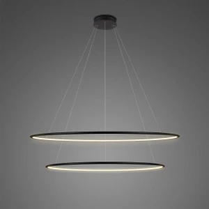 Lampa wisząca Ledowe Okręgi czarny 100cm - Altavola