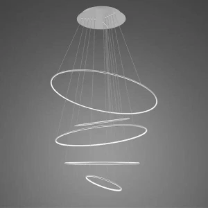 Lampa wisząca Ledowe Okręgi srebrny 150cm - Altavola