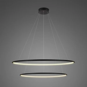 Lampa wisząca Ledowe Okręgi czarny 80cm - Altavola
