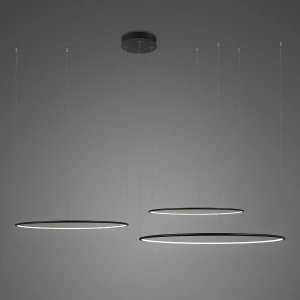 Lampa wisząca Ledowe Okręgi czarny 120cm - Altavola