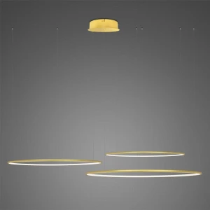 Lampa wisząca Ledowe Okręgi złoty 120cm - Altavola