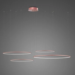 Lampa wisząca Ledowe Okręgi różowe złoto 100cm - Altavola