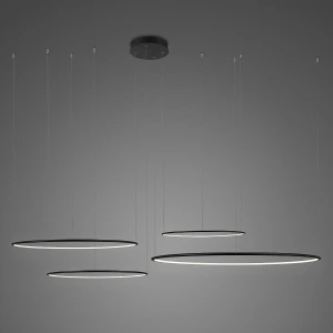 Lampa wisząca Ledowe Okręgi czarny 100cm - Altavola