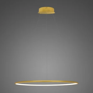 Lampa wisząca Ledowe Okręgi złoty 60cm - Altavola