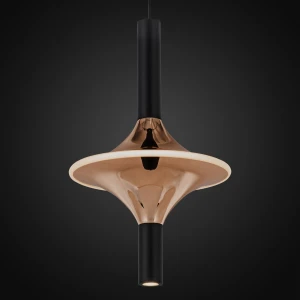 Lampa wisząca transparentny, Złoty, różowe złoto 12 cm - Altavola