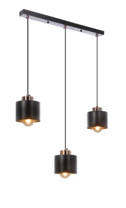 Lampa wisząca Candellux Olena czarna 3×E27