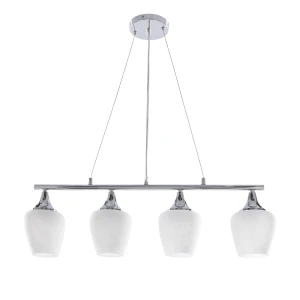 Lampa wisząca Electra abażur czarny, sztyca srebrna 4xE27 34-47021 - Candellux Lighting