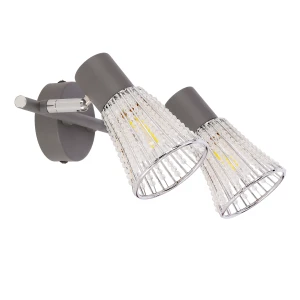 Lampa sufitowa Curtis szary 2xE14 92-48264 - Candellux Lighting
