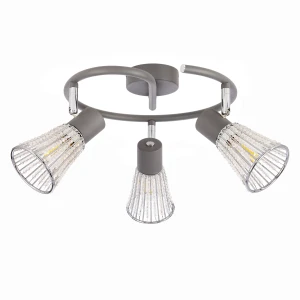 Lampa sufitowa Curtis szary 3xE14 98-48271 - Candellux Lighting