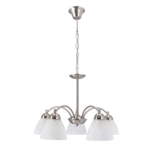 Lampa wisząca Candellux Cavallo nikiel mat 5×E27