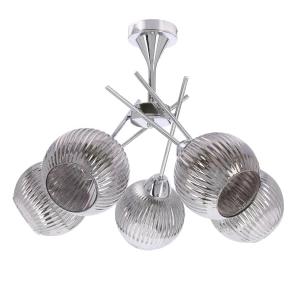Lampa wisząca Cesar srebrny 5xE27 35-48370 - Candellux Lighting