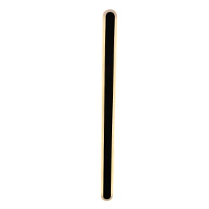 Kinkiet zewnętrzny Candellux Stick czarny z kloszem opal LED