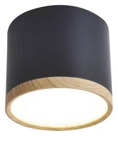 Lampa sufitowa Tuba czarny + drewniany 1x 2275949 - Candellux Lighting