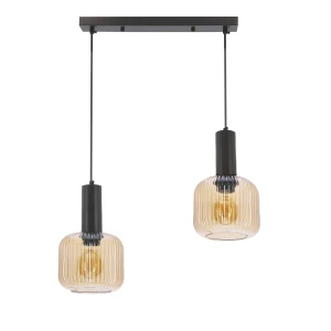 Lampa wisząca Linox czarny 2xE27 32-48905 - Candellux Lighting