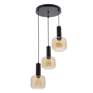 Lampa wisząca Linox czarny 3xE27 33-48912 - Candellux Lighting