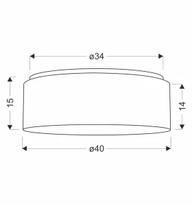 Abażur Salut beżowy 1xE27 31-56481 - Candellux Lighting