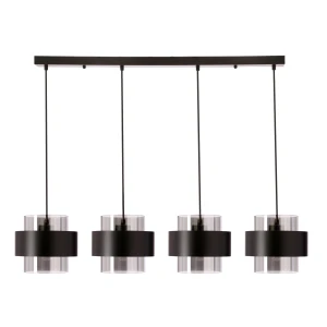 Lampa wisząca E27 czarny/dymiony 4xE27 34-47182 - Candellux Lighting