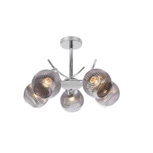 Lampa sufitowa Vinoti srebrny 5xE27 35-52179 - Candellux Lighting