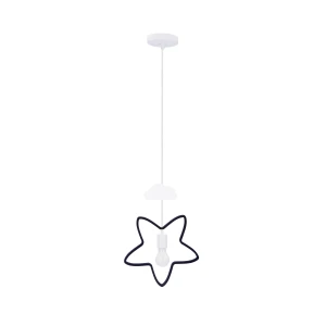 Lampa wisząca Candellux Star biała 1×E27