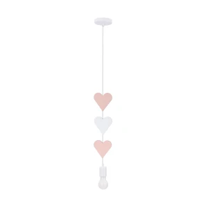 Lampa wisząca Hearts biały 1xE27 31-12142 - Candellux Lighting