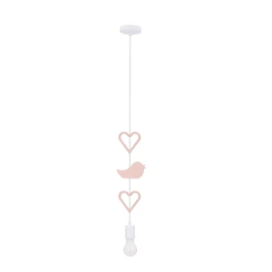 Lampa wisząca Candellux Heart różowa 1×E27