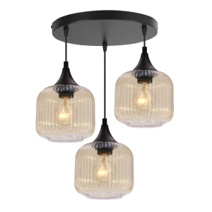 Lampa wisząca Estas brązowy 3xE27 33-51684 - Candellux Lighting
