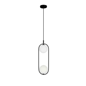 Lampa wisząca Cordel czarny + biały 2xG9 32-10155 - Candellux Lighting