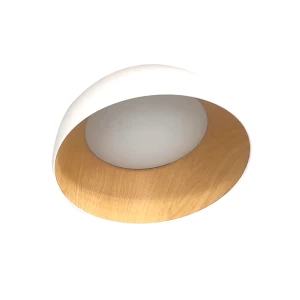 Plafon LED Trento okrągły 35 cm biało-drewniany 18W 4000K 13-24169 Candellux