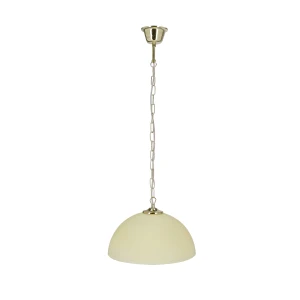 Lampa wisząca mosiądz, ecru 1xE27 31-16300 - Candellux Lighting